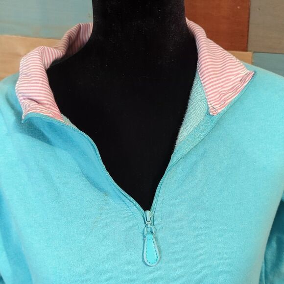 SMALL TEAL pullover sweatshirt - Picture 2 of 6